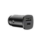 Baseus Square PPS Universal Smart Car Charger USB Quick Charge 4.0 QC 4.0 and USB-C PD 3.0 SCP black (CCALL-AS01)