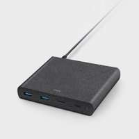 Nabíjačka UNIQ HUB Surge 90W 2xUSB Quick Charge 3.0 2xUSB-C PD 3.0 Čierna