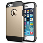 Puzdro SPIGEN iPhone 5 5S SE Tough Armor Champagne Gold Apple puzdro