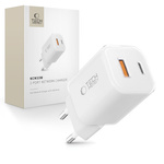 TECH-PROTECT NCM33W 2-PORT NETWORK CHARGER PD33W/QC3.0 WHITE