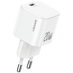 Ładowarka sieciowa USAMS JO Series CC260 20W USB-C + kabel USB-C/Lightning 1m biały