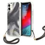 GUESS Apple iPhone 12 Mini Marble Collection Grey Hardcase