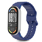 PASEK TECH-PROTECT XIAOMI SMART BAND 8 / 9 / 10 / NFC SILICONE SPORT STORM NIEBIESKI