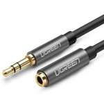 UGREEN Audio Extender Kábel AUX Jack 3,5 mm 1 m sivá