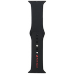Pasek Audi Sport Red Logo Silicone Watch Strap do Apple Watch 44/45/46/49mm czarny