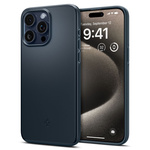 Puzdro Spigen Thin Fit iPhone 15 Pro Max Metal Slate Case