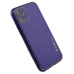 Beline Etui Leather Case iPhone 12purpurowy/purple