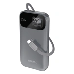 Powerbank Dudao K31 10000 mAh 22,5W PD z wbudowanym kablem - szary
