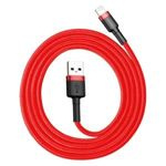 Kábel BASEUS Lightning USB Cafule 2,4A 1m červená