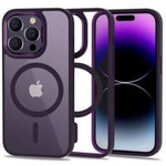 Puzdro Tech-protect Magmat MagSafe iPhone 14 Pro Deep Purple/clear