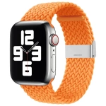 Pleciony materiałowy pasek bransoletka Strap Fabric opaska do Apple Watch 38 / 40 / 41 mm - pomarańczowy
