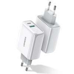 Ugreen Fast USB Type C / USB nástenná Nabíjačka 36 W Quick Charge 4.0 Power Delivery biela (60468 CD170)
