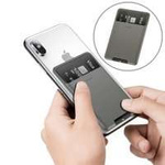 Baseus back stick silicone card bag Dark grey (ACKD-A0G)
