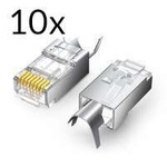 Ugreen 10x modulárna zástrčka RJ45 zástrčka 8P8C Cat 6A (70316)