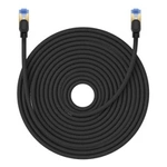 Kabel sieciowy w oplocie kat. 7 Baseus Ethernet RJ45, 10Gbps, 25m (czarny)