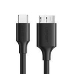 Uzelený Kábel USB typu C - kábel micro USB typu B SuperSpeed 3.0 1 m čierny (US312 20103)