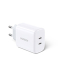 Nabíjačka sieťový adaptér UGREEN CD243, 2x USB-C, 40 W (biely)
