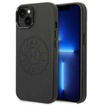 Hülle Karl Lagerfeld iPhone 14 Plus 6.7" hartcase schwarz/schwarz Leder Perforiertes Logo