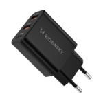 Ładowarka sieciowa Wozinsky CWCUCB 30W USB-C / 2 x USB-A - czarny