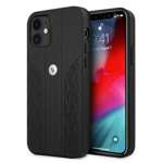 Pevné puzdro BMW Apple iPhone 12 Mini Puzdro zakrivené perforované čierne