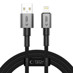 TECH-PROTECT ULTRABOOST DNA LIGHTNING CABLE 15W/2.4A 200CM IRON GREY