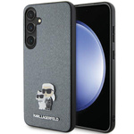 Etui Karl Lagerfeld KLHCS24SPSAKCMPG Samsung Galaxy S24 S921 hardcase szary/grey Saffiano Karl & Choupette Metal Pin Case