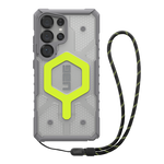 UAG Pathfinder Clear Magnet Bundle -  obudowa ochronna do Samsung Galaxy S25 Ultra 5G z wbudowanym modułem magnetycznym oraz smycz na nadgarstek do telefonu (active neon)