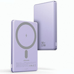 USAMS Powerbank indukcyjny 5000mAh 20W Fast Charge fioletowy/purple Magsafe 10KCD22002 (US-CD220)