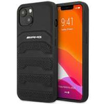 AMG AMHCP14MGSEBK iPhone 14 Plus 6,7" schwarz/schwarz hartcase Leder Debossed Lines