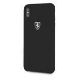 Puzdro FERRARI Apple iPhone Xs Max Silikónové puzdro Off Track Black